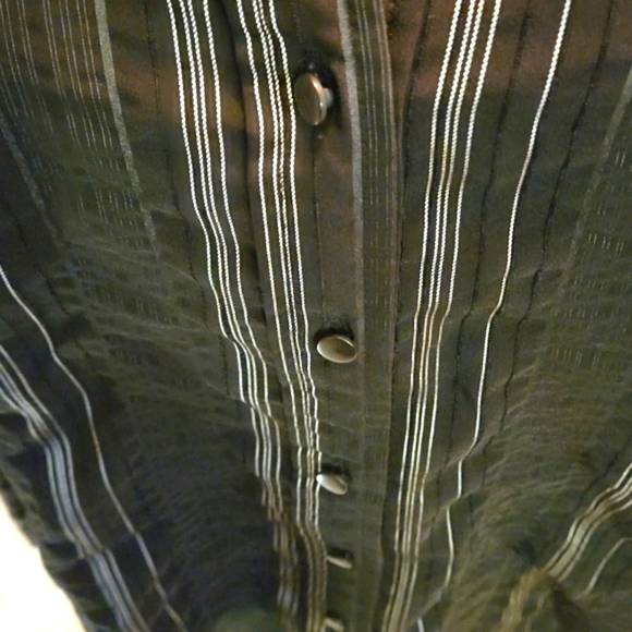 East 5th Long Sleeve Fancy Striped Button Down Shirt Womens size 2X - Picture 3 of 12